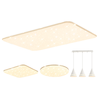  Lighting 雷士 NVC  满天星系列 北欧客厅吸顶灯+餐吊灯+方卧灯+圆卧灯