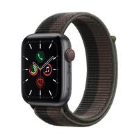 Apple 苹果 Watch SE 智能手表 44mm GPS+蜂窝版 灰色铝金属表壳 风暴黑配灰色回环式编织表带（心率、GPS、扬声器）