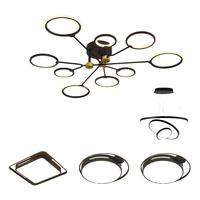  Lighting 雷士 NVC  诗悦系列 客厅吸顶灯+方卧灯+餐吊灯+圆卧灯*2 轻奢款