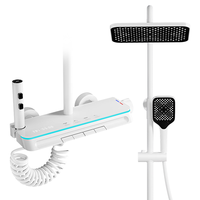 SKJ S11 增压喷淋花洒套装 黑色 恒温C款