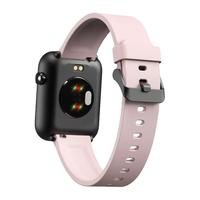 ticwatch GTH 智能手表 43.2mm 黑色金属表盘 心动粉TPU表带 (血氧)