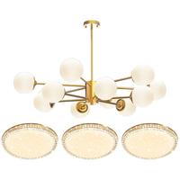  Lighting 雷士 NVC  12头吊灯+圆卧灯*3 标准款