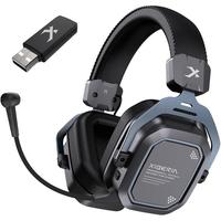  西伯利亚 XIBERIA S11G 耳罩式头戴式降噪5.8G无线双模耳机 蓝黑色