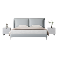 Sleemon 喜临门 颂 头层牛皮床 雾霾灰 180*200cm