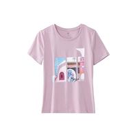 OSA 欧莎 女士圆领短袖T恤 S120QB11065 薰衣紫色 M