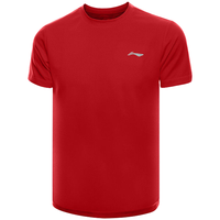 LI-NING 李宁 男子速干T恤 AHSQ777 暗红色 S