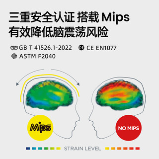 锐伍REV滑雪头盔亚洲头型Mips轻量化三重认证单双板F5 钨钢银 M