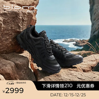 ecco *运动鞋女 户外运动厚底老爹鞋 健步C踪迹803253 黑色80325351094