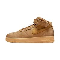 NIKE 耐克 Air Force 1 Mid '07 WB 男子休闲运动鞋 DJ9158-200 亚麻/橡皮浅褐/黑/麦黄 45.5