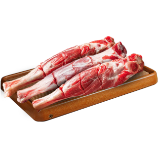 牧功夫 羊腿(断骨连肉)净重4斤 内蒙羔羊肉小腿1袋3根卷火锅食材生鲜
