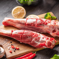 牧功夫 羊腿(断骨连肉)净重4斤 内蒙羔羊肉小腿1袋3根卷火锅食材生鲜