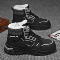 唐狮 加棉运动防水厚底工装作战靴子 黑色TSNG20255230M 41