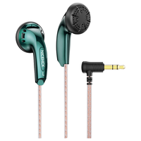 NICEHCK 无迹 无麦版 平头塞动圈有线耳机 宝石绿色 3.5mm