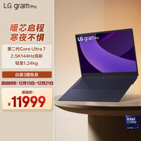 LG gram Pro 2025 二代酷睿Ultra版 IPS版 16英寸 轻薄本 泰坦蓝（Core Ultra7 256V、核芯显卡、32GB、1TB SSD、2.5K、IPS、144Hz）
