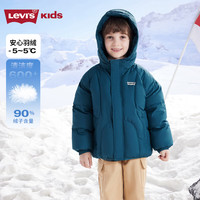 Levi's 儿童羽绒服男童2025冬季外套童装 深浅水 160 /80 充绒量161g