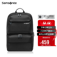Samsonite 电脑包15.6英寸男女双肩背包书包商务背包旅行包36B 黑色