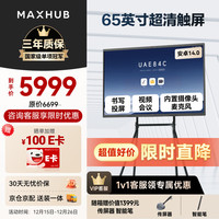 MAXHUB 新锐65英寸视频会议平板一体机 会议大屏一体机触摸屏 高清显示器电子白板会议平板书写投屏EG65CAD