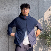 保暖服饰、淘金币可用：原器 金标P棉 男款连帽保暖棉服 88880436