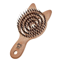 yao小女生镂空鬃毛按摩梳 Kitty猫 发梳男女 镂空鬃毛按摩梳 Teddy熊 1支 小号