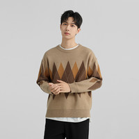 DESSO 复古圆领通勤休闲针织衫