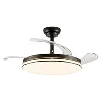 Lighting 雷士 NVC 星辰系列 简约吊扇灯 60W 子夜黑