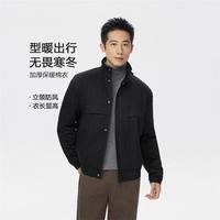 GIORDANO 男士立领棉服夹克 秋冬梭织通勤外套