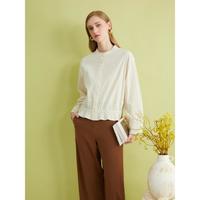 音儿 2024春季新款透气凹凸肌理感设计衬衫上衣