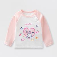 梦特娇 A类男童舒适长袖T恤女宝春秋衣服儿童打底衫