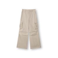 LILY 2024冬款裤子女通勤款工装裤显瘦高腰阔腿休闲裤