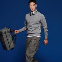 adidas 高尔夫宽松休闲百搭简约男子针织卫衣保暖套头衫气质男装