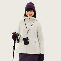 探拓 25年秋冬新款女士连帽软壳外套保暖御寒百搭户外服时尚拉链外套