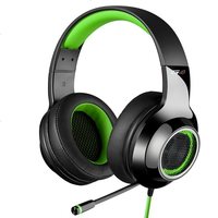 漫步者 G4电脑耳机USB头戴式台式电竞游戏耳麦语音话筒带麦 黑绿色