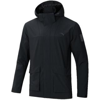 安踏 防泼水梭织运动外套男冬季新款户外登山服夹克上衣152446602N