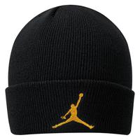JORDANJordan耐克AJ儿童冷帽/手套2件套乔丹秋冬保暖套装 黑色/金色 8/20