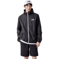 彪马（PUMA）外套男装 24春季自营运动休闲服立领梭织皮肤衣上衣开衫夹克 849462-01/ M/175