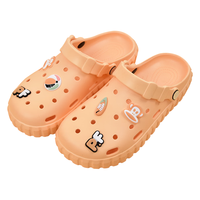 Paul Frank 大嘴猴 四季系列 男女款拖鞋 WPF-3792 淡黄 35-36