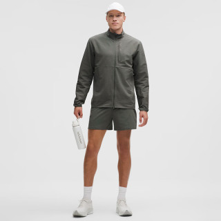 lululemon Grid Fleece 男士运动网格拉绒拉链夹克 棕榈绿 2XL