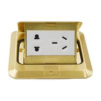 ABB AU525D 阻尼型地插 五孔 铜色