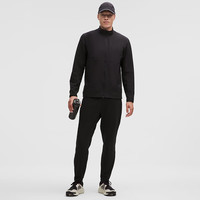 lululemon丨Grid Fleece 男士运动网格拉绒拉链夹克 LM3FTXS 黑色 S