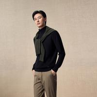 值友专享、保暖服饰、超V会员：ERDOS 1980 秋冬纯羊绒樽领通勤百搭男式套衫羊绒衫