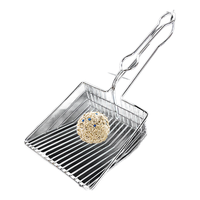 沃趣金属猫砂铲猫屎铲猫咪猫沙铲非不锈钢便铲屎官养猫必备 【超大款】金属猫砂铲