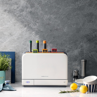 摩飞电器 摩飞二代菜板刀具筷子消毒机除菌烘干收纳可拆洗家用多功能刀架箱