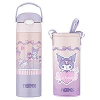 THERMOS 膳魔师 儿童吸管杯保温杯上学手提便携直饮杯库洛米官网