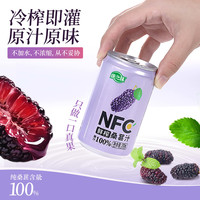 康之味 NFC桑葚汁200ML*8罐/箱鲜榨非浓缩100%0添加纯果汁饮品KOC