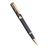 Pimio 毕加索 绅士系列 902 拔帽宝珠笔 黑镀金雕 0.5mm 单支装