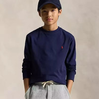RALPH LAUREN 大童平纹针织长袖T恤 多色可选