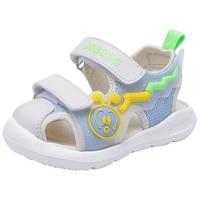 BoBDoG 巴布豆 105312054 儿童凉鞋 米/鲜绿 22码