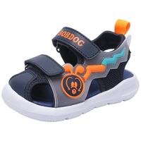 BoBDoG 巴布豆 105312054 儿童凉鞋 藏青蓝/焰火橙 24码