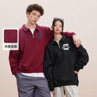 Champion 男士加绒套头翻领卫衣 U4CSWUM098