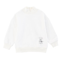 儿童连帽卫衣童装上衣秋装冬衣服男童套头衫女童帽衫运动衫秋冬季 白色高领(深秋款)